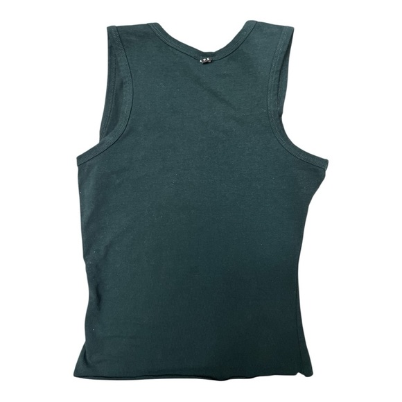 Hype Green Fitted Sleeveless Tank Top - Picture 2 of 9